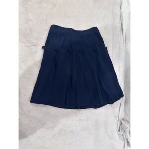 Women’s size 40 Europe skirt navy blue with bows rouge a levres brand
